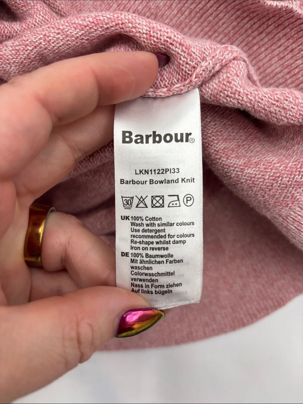 Barbour Bowland Knit Cotton Sweater